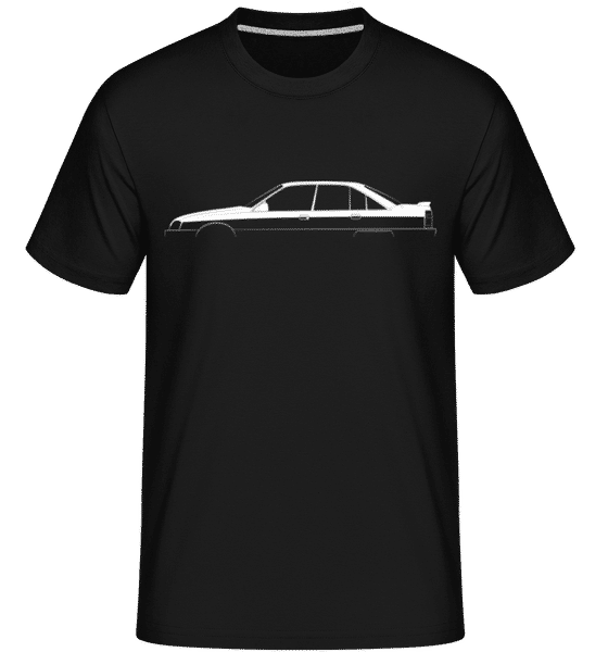 Aperçu: 'Opel Omega 3000 A' Silhouette -  T-Shirt Shirtinator homme - Noir - Devant