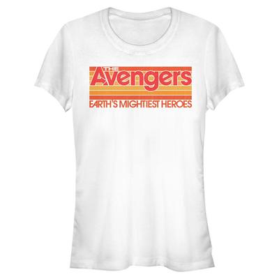 Marvel - Avengers - Logo Retro Avengers - Mujeres Camiseta - Blanco - delante