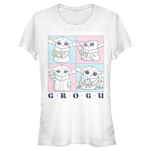 Aperçu: Star Wars - The Mandalorian - Grogu Cute Boxup - Femme T-shirt - Blanc - Devant