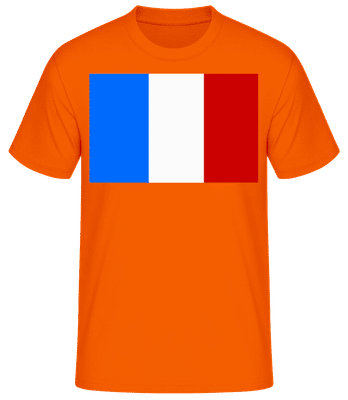 France Flag - T-shirt homme B&C - Orange - Devant