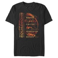Star Wars - Squadrons - Empire Imperial Ships - Homme T-shirt - Noir - Devant