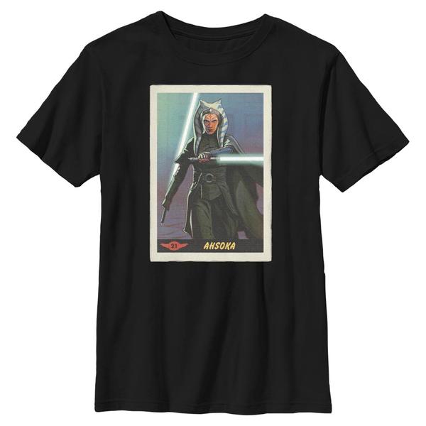 Aperçu: Star Wars - The Mandalorian - Ahsoka Card - Enfant T-shirt - Noir - Devant