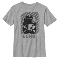Star Wars - The Bad Batch - Big Face Echo - Kids T-Shirt - Heather grey - Front
