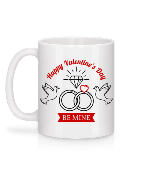 Vorschau: Valentine's Day Be Mine - Tasse - Weiß - Hinten