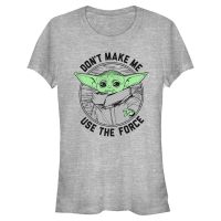 Star Wars - The Mandalorian - The Child Don't Make Me - Women's T-Shirt - Heather grey - Front