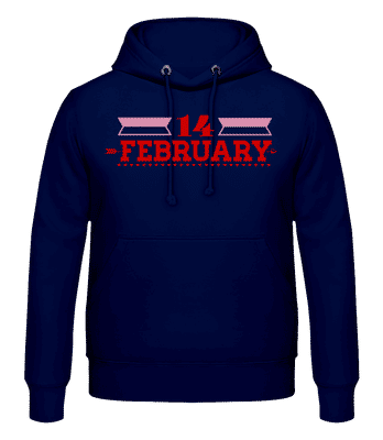 14 February Valentine - Sudadera con capucha para hombre - Marino - delante