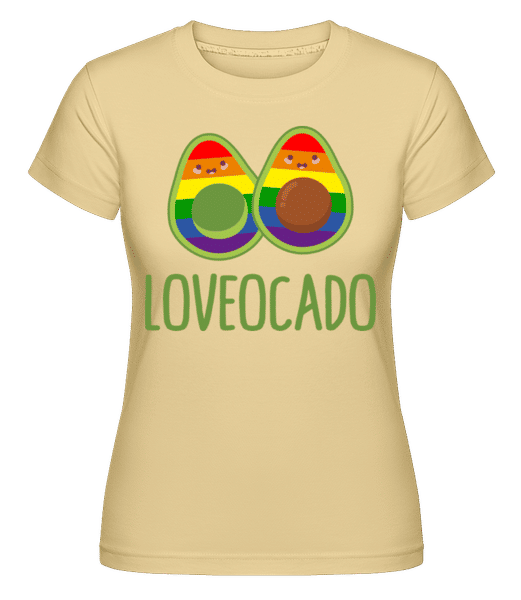 Preview: LGBTQ Avocado Loveocado -  Shirtinator Women's T-Shirt - Yellow - Front