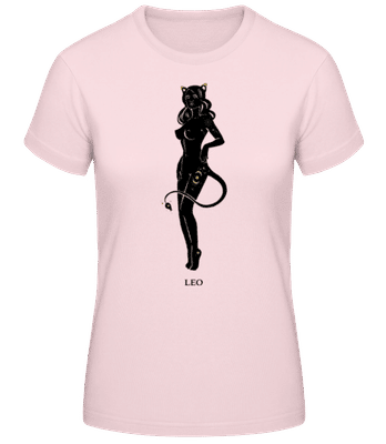 Female Zodiac Sign Leo - T-shirt standard Femme - Rose - Devant
