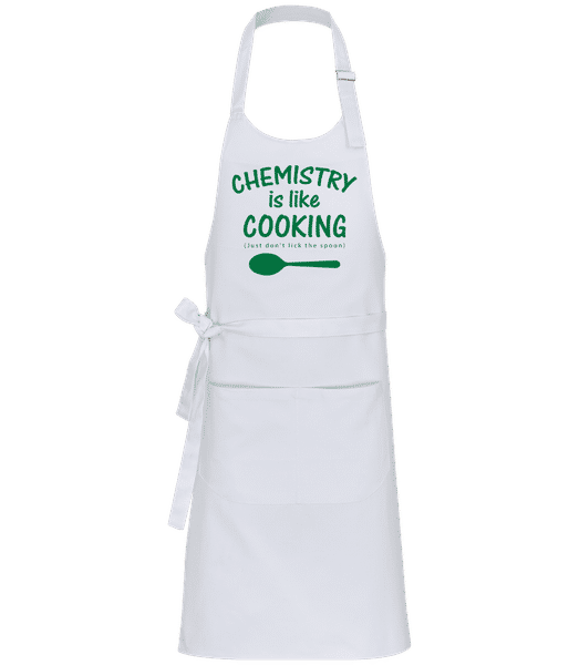 Preview: Chemistry Is Like Cooking - Professional Apron - White - Front