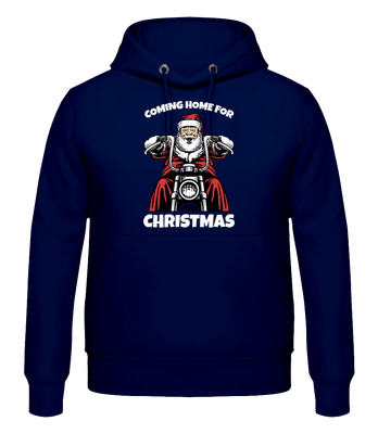 Coming Home For Christmas - Men's Hoodie - Navy - Front