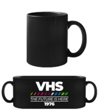 VHS The Future Is Here - Tasse Noire - Noir - Devant