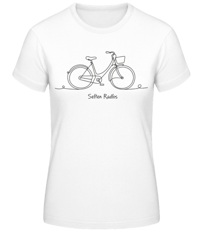 Vorschau: Selten Radlos - Frauen T-Shirt B&C - Weiß - Vorne