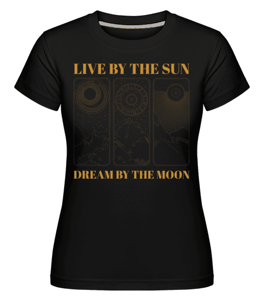 Aperçu: Astrology Sun Moon -  T-shirt Shirtinator femme - Noir - Devant