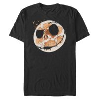 Disney Classics - Nightmare Before Christmas - Jack Paper Halloween - Halloween - Men's T-Shirt - Black - Front
