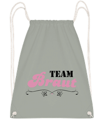 JGA Team Braut Blumen Pink · Turnbeutel