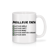 Meileur Papa - Mug en céramique blanc - Blanc - Devant