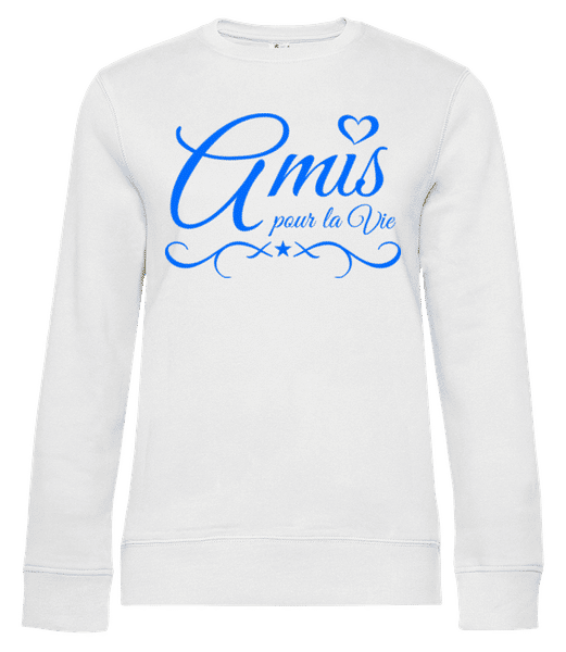 Aperçu: Amis Pour La Vie - Sweat-shirt standard pour femme - Blanc - Devant