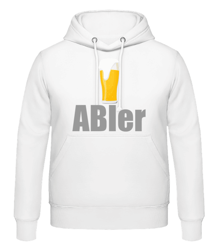 Vorschau: ABIer - Männer Hoodie - Weiß - Vorne