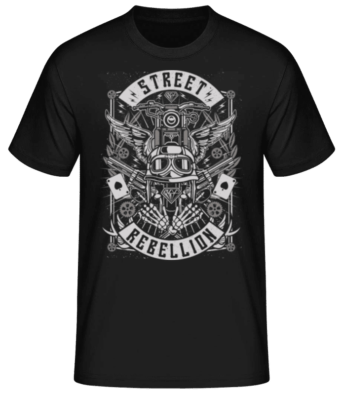 Vorschau: Street Rebellion - Männer Basic T-Shirt - Schwarz - Vorne