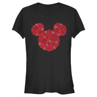 Disney Classics - Mickey Mouse - Mickey Mouse Roses - Valentine's Day - Women's T-Shirt - Black - Front