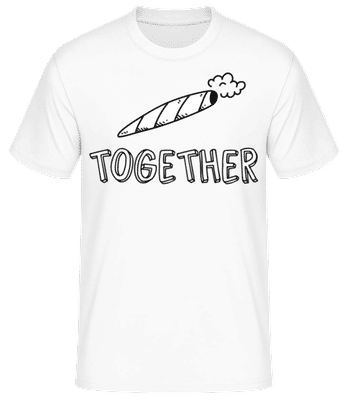 Cannabis Together - Men's Basic T-Shirt - White - Front