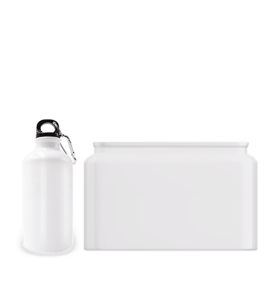 Aperçu: Gourde 400 ml - Blanc - Devant