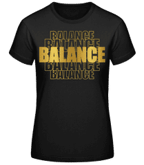 Écriture Doré Astrologique Balance · T-shirt standard Femme