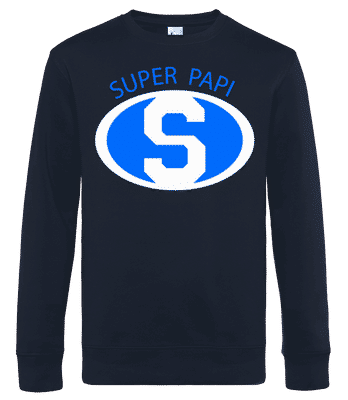 Super Papi Blue - Sweat-shirt standard pour homme - Bleu marine - Devant