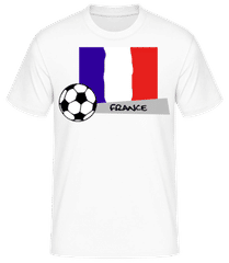 Französische Fahne Fußball · Männer T-Shirt B&C