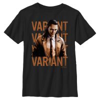 Marvel - Loki - Loki Variant Poster - Dětské Tričko - Černá - Napřed
