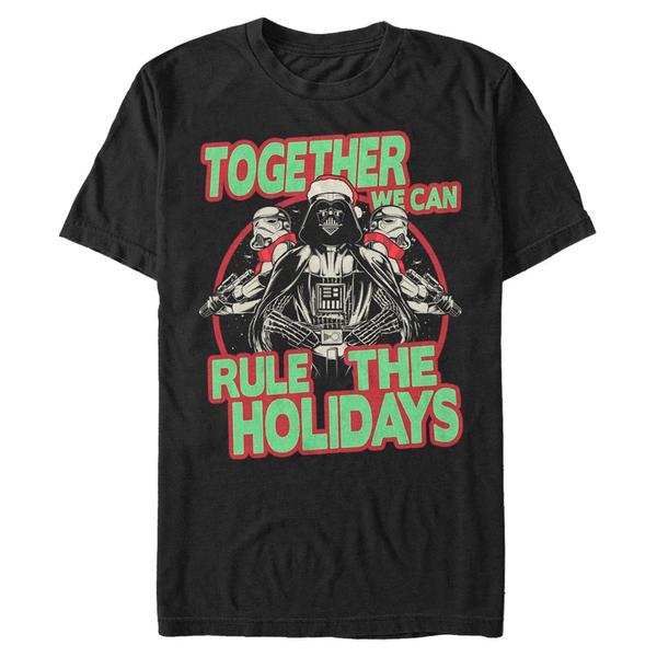 Aperçu: Star Wars - Darth Vader & Stormtroopers Rule The Holidays - Christmas - Homme T-shirt - Noir - Devant