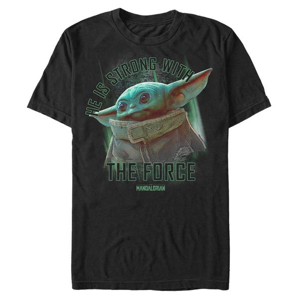 Preview: Star Wars - The Mandalorian - Grogu MandoMon Epi7 Reach Out - Men's T-Shirt - Black - Front