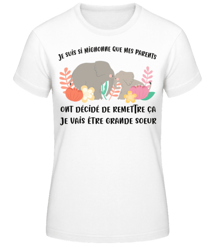 Aperçu: Je Suis Si Mignonne - T-shirt standard Femme - Blanc - Devant