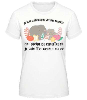 Je Suis Si Mignonne - T-shirt standard Femme - Blanc - Devant
