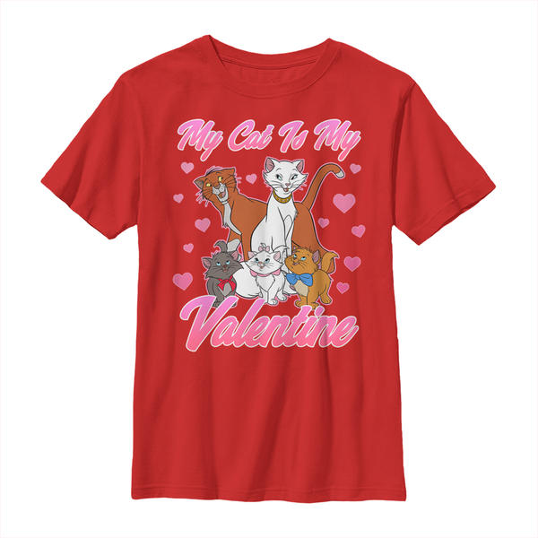 Aperçu: Disney Classics - Les Aristochats - Skupina Valentine Cat - Valentine's Day - Enfant T-shirt - Rouge - Devant Aperçu: Disney Classics - Les Aristochats - Skupina Valentine Cat - Valentine's Day - Enfant T-shirt - Rouge - Devant
