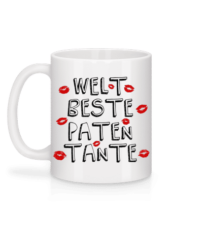 Weltbeste Patentante - Tasse - Weiß - Hinten