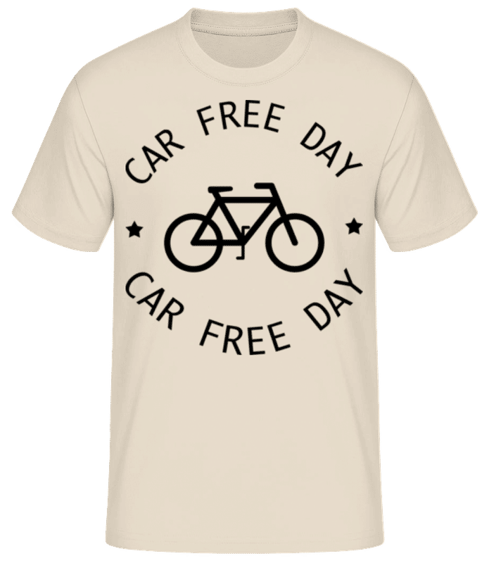 Preview: Car Free Day - Men's Basic T-Shirt - Cream - Front