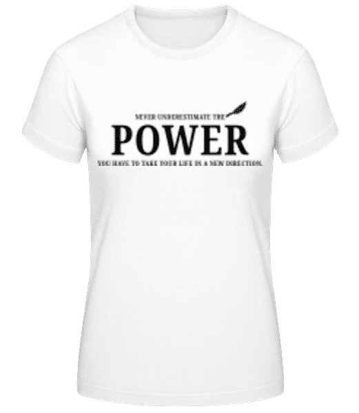 Aperçu: Take Your Life In A New Direction - T-shirt standard Femme - Blanc - Devant