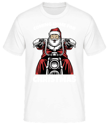 Coming Home For Christmas - Men's Basic T-Shirt - White - Front