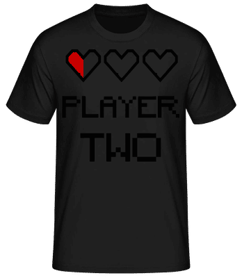 Player Two - Pánske basic tričko - Čierna - Predné