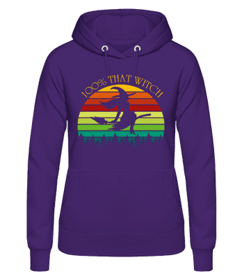 100% That Witch - Women's Hoodie - Purple - Front
