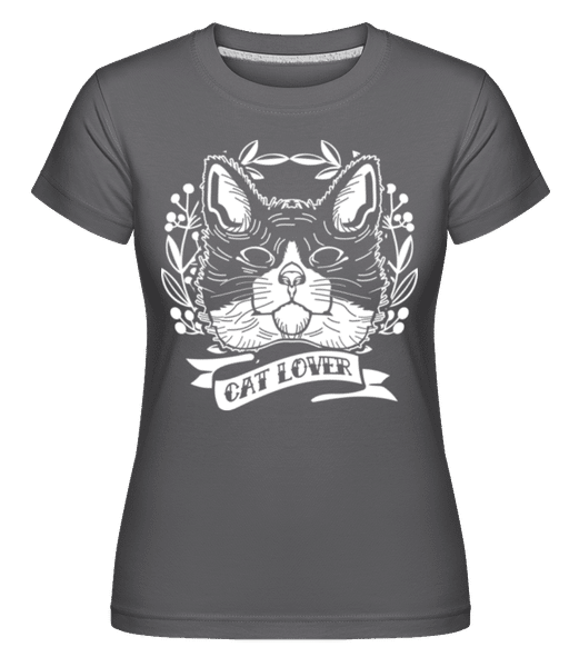 Preview: Cat Lover -  Shirtinator Women's T-Shirt - Anthracite - Front