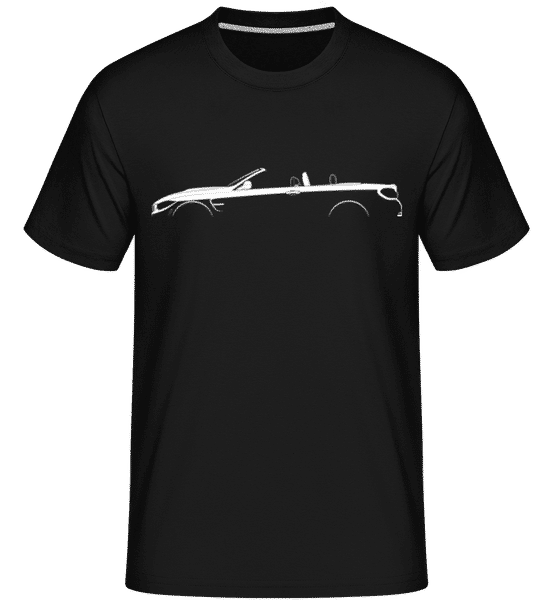 Aperçu: 'BMW M4 Cabrio (F83)' Silhouette -  T-Shirt Shirtinator homme - Noir - Devant