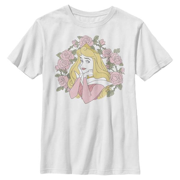 Aperçu: Disney - Sleeping Beauty - Aurora Briar Rose Thorns - Enfant T-shirt - Blanc - Devant