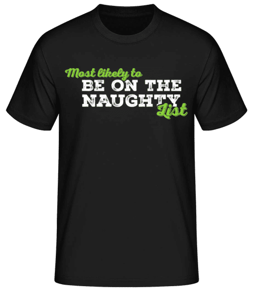 Aperçu: Likely To Be Naughty - T-shirt standard Homme - Noir - Devant