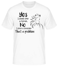 I Smell Like A Horse - T-shirt standard Homme - Blanc - Devant