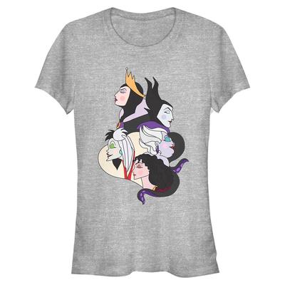 Disney - Villains - Skupina Wicked Profile - Women's T-Shirt - Heather grey - Front