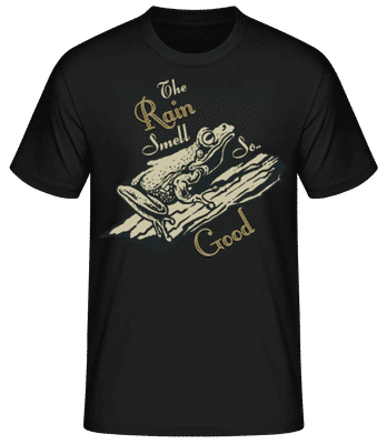 Rain Smell So Good - Camiseta básica para hombre - Negro - delante
