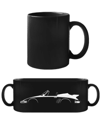 'Porsche 911 Tur. Cabrio 930' Silhouette · Tasse Noire