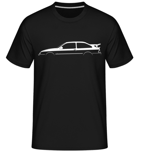 Aperçu: 'Ford Sierra RS500 Cosworth' Silhouette -  T-Shirt Shirtinator homme - Noir - Devant